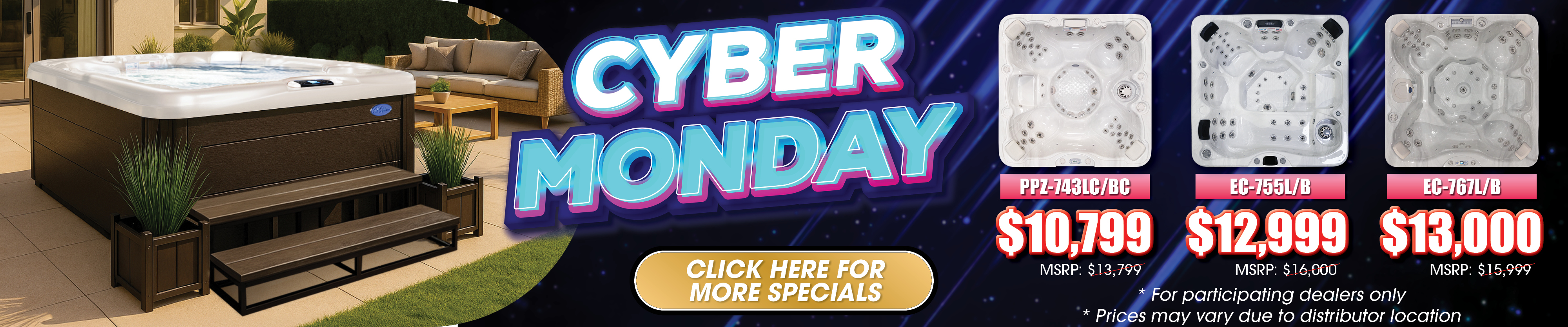 Calspas hot tub being used in a family setting - Pensacola