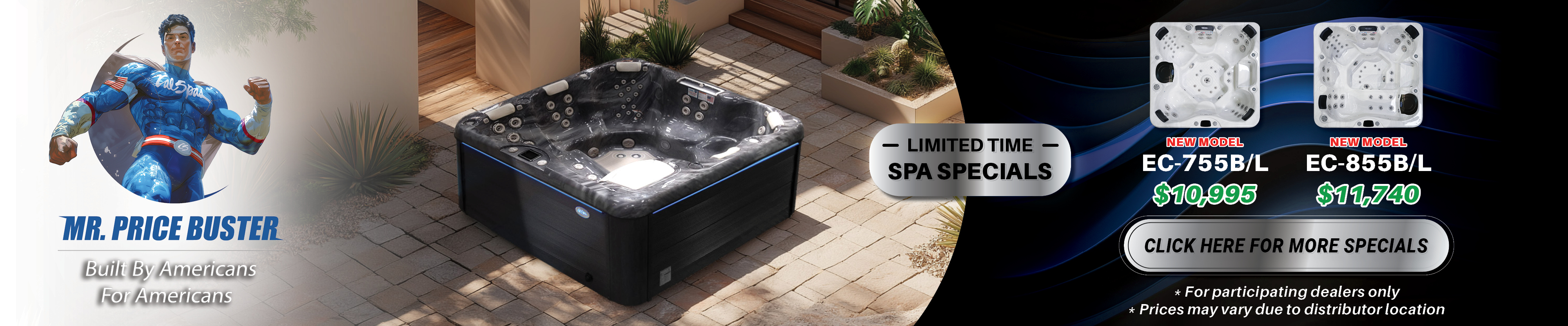 Calspas hot tub being used in a family setting - Pensacola